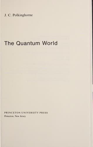 Tapa de The Quantum world