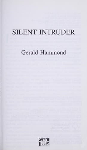 Tapa de Silent intruder