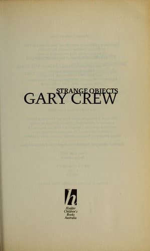Tapa de Strange objects