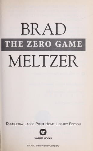 Tapa de The zero game