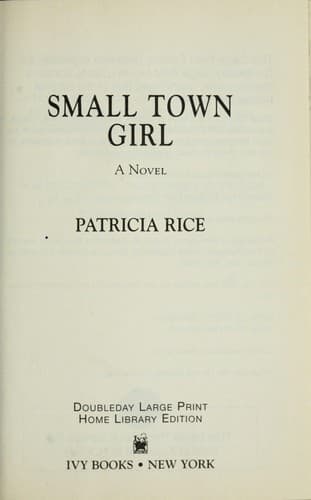 Tapa de Small town girl