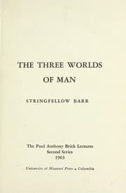 Tapa de The three worlds of man