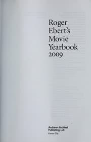 Tapa de Roger Ebert's movie yearbook 2009