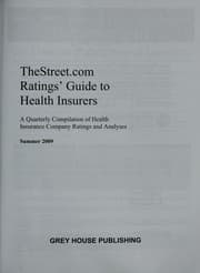 Tapa de TheStreet.com Ratings Guide to Health Insurers, Spring 2009
