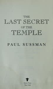 Tapa de The last secret of the temple