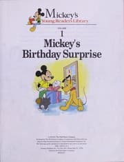 Tapa de Mickey's Birthday Surprise (Mickey's Young Readers Library, Volume #1)