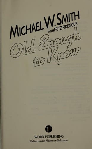 Tapa de Old enough to know