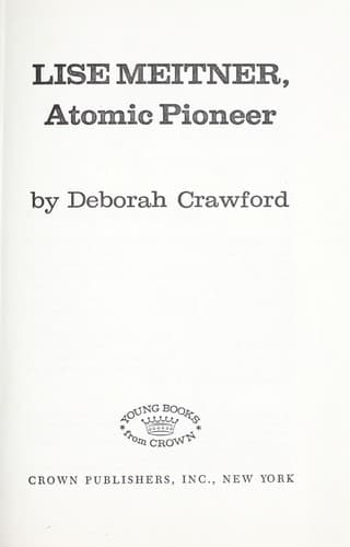Tapa de Lise Meitner, atomic pioneer