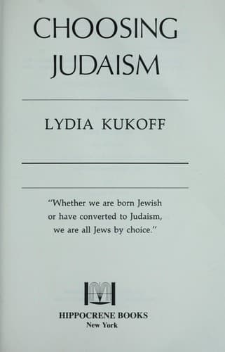 Tapa de Choosing Judaism