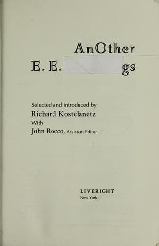 Tapa de Another E. E. Cummings