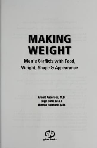 Tapa de Making weight