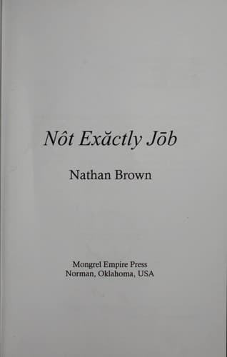 Tapa de Not exactly Job