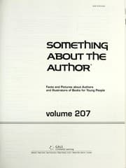 Tapa de Something About the Author