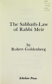 Tapa de The Sabbath-law of Rabbi Meir