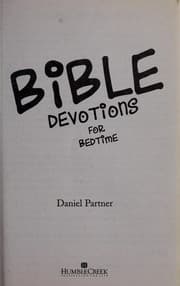 Tapa de Bible devotions for bedtime
