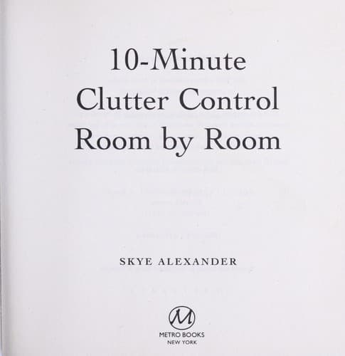 Tapa de 10-minute clutter control room by room