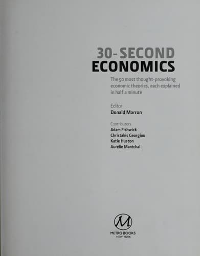 Tapa de 30-second economics
