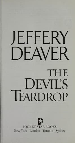 Tapa de The devil's teardrop