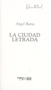 Tapa de La ciudad letrada