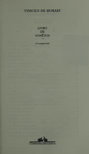 Tapa de Livro de sonetos