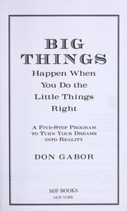 Tapa de Big things happen when you do the little things right
