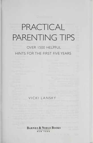 Tapa de Practical parenting tips