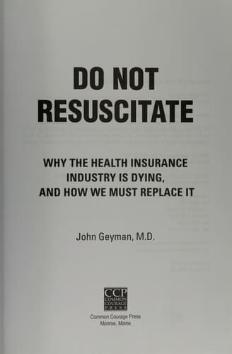 Tapa de Do not resuscitate
