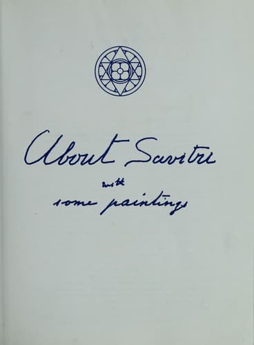 Tapa de About Savitri