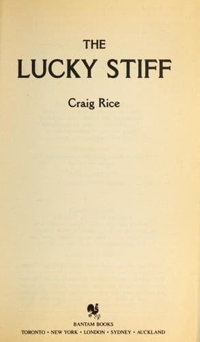 Tapa de The Lucky Stiff
