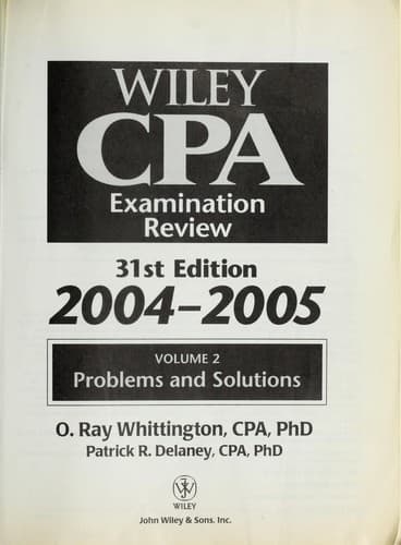 Tapa de Wiley CPA examination review