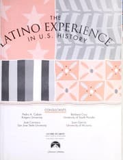 Tapa de The Latino experience in U.S. history
