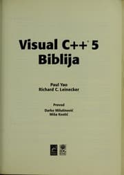 Tapa de Visual C++ 5 biblija