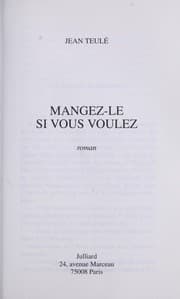 Tapa de Mangez-le si vous voulez