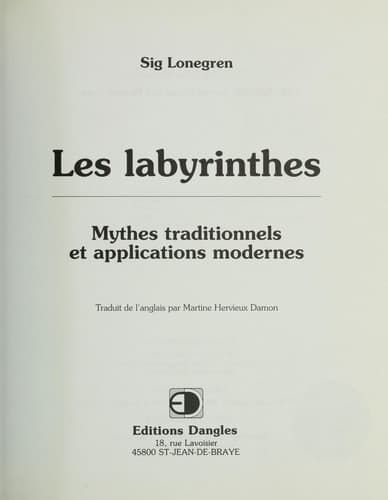 Tapa de Les labyrinthes