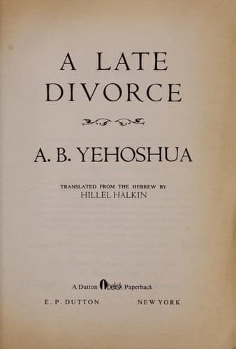 Tapa de Late divorce