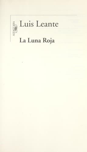 Tapa de La luna roja
