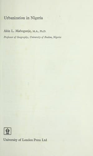 Tapa de Urbanization in Nigeria