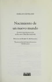 Tapa de Nacimiento de un nuevo mundo