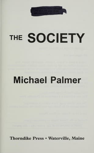 Tapa de The society