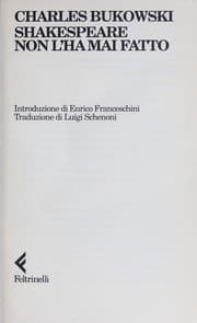 Tapa de Shakespeare non l'ha mai fatto
