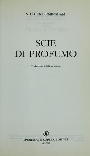 Tapa de Scie di profumo