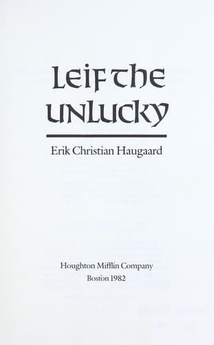Tapa de Leif the unlucky
