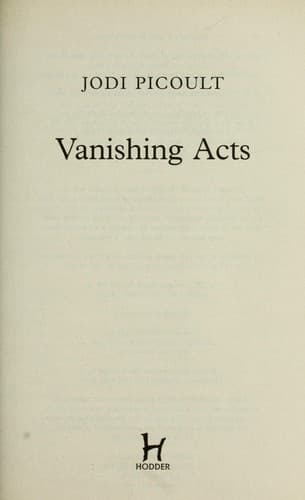 Tapa de Vanishing acts
