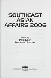 Tapa de Southeast Asian Affairs 2006