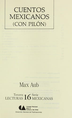Tapa de Cuentos mexicanos (con pilón)