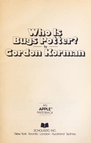 Tapa de Who is Bugs Potter (R)