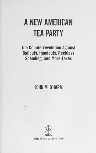 Tapa de A new American tea party