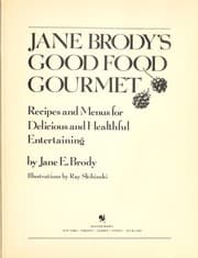 Tapa de Jane Brody's good food gourmet