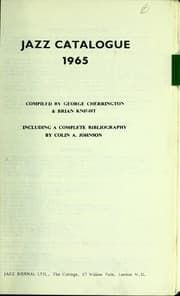 Tapa de Jazz catalogue 1965, jazz catalogue 1966