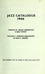 Tapa de Jazz catalogue, 1966